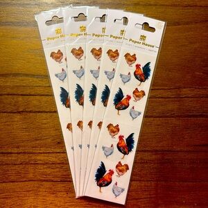 NWT Rooster and Chicken Stickers